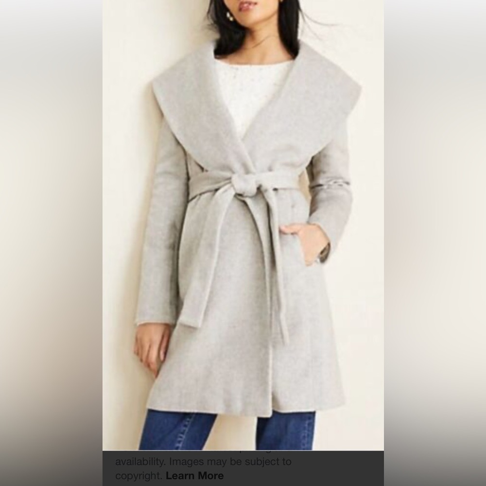 Ann Taylor Shawl collar wrap coat